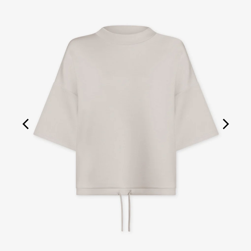 Varley Alden Short Sleeve Sweat in Birch sz S